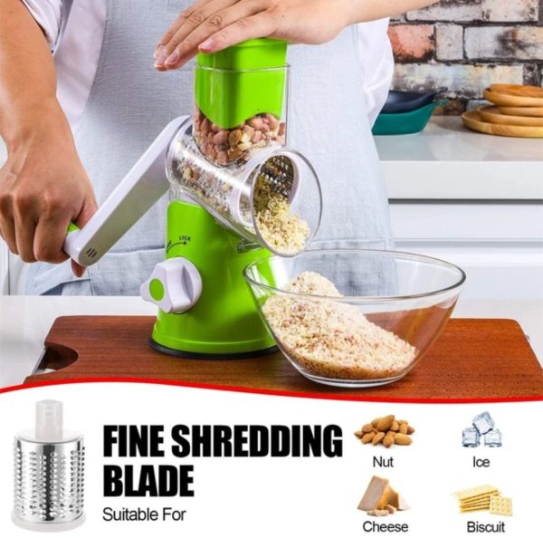 3-in-1 Multifunctional Vegetable Cutter – Slice, Dice & Grate in Seconds!